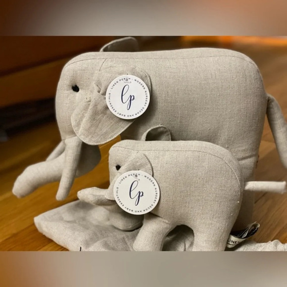 Cream Elephant Plush Toy Set - Picture 5 of 13